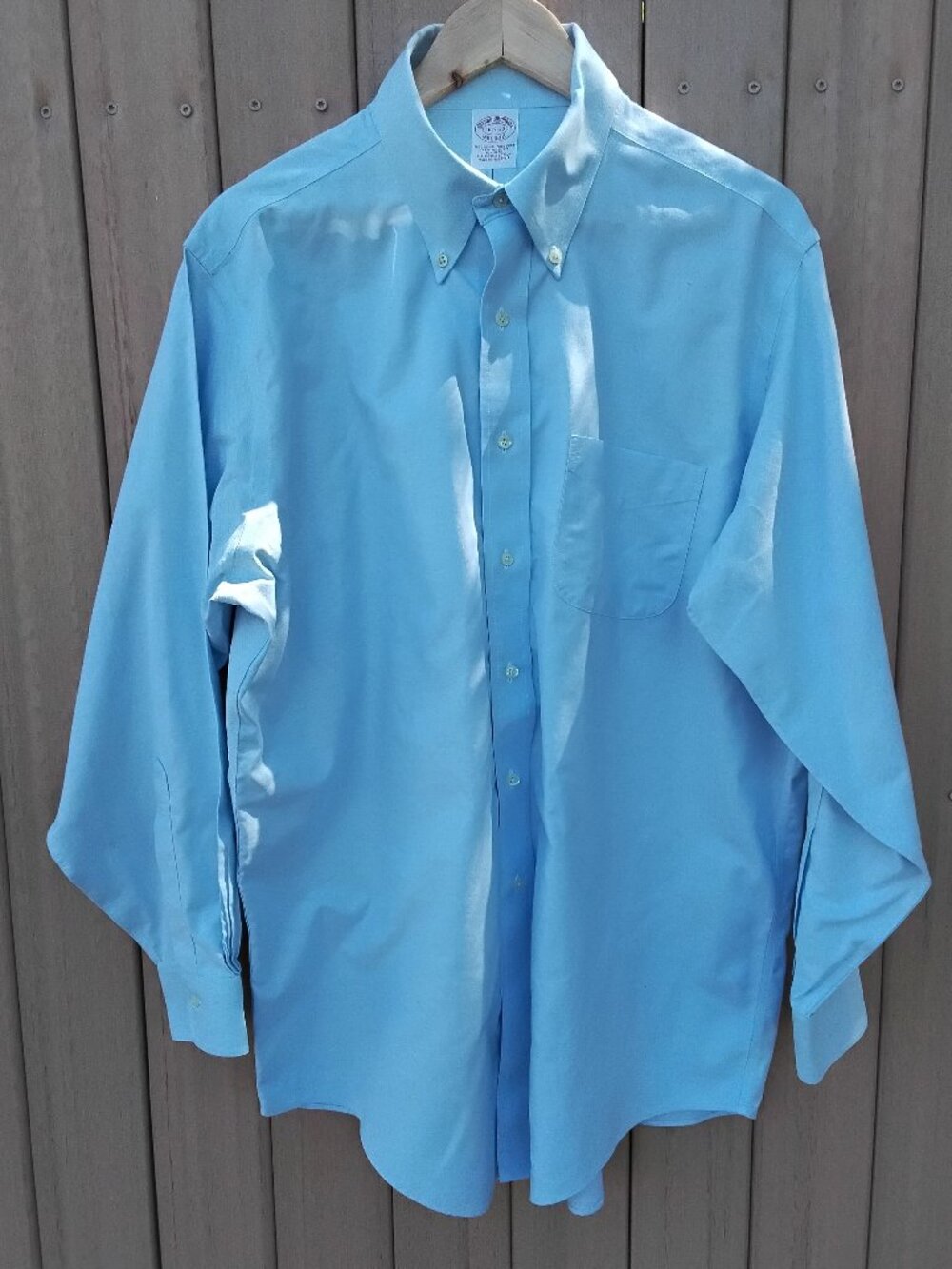Brooks Brothers Men's Oxford Shirt Size L 16 1/2-32 #1249